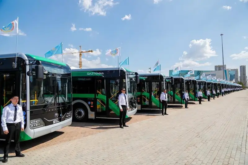 Почти 90 автобусов пополнили автопарк Астаны