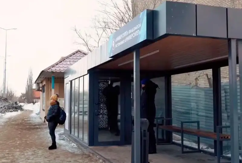 Теплые остановки появились в Семее