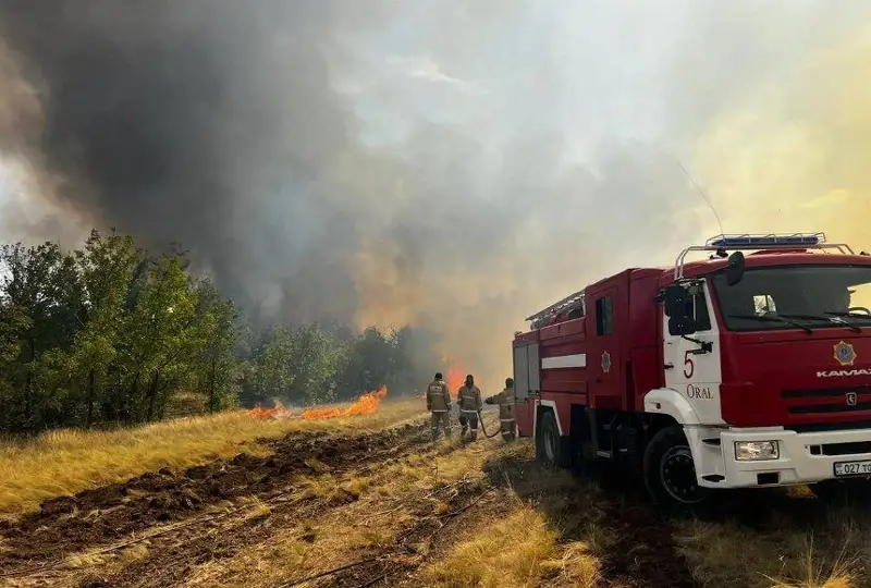 БҚО-да 29 өрт ошағы сөндірілді