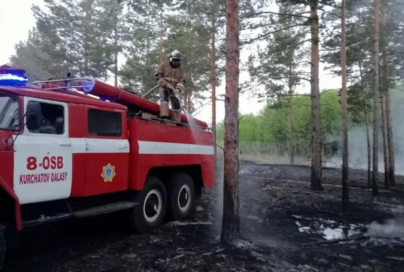 Ситуация с третьим очагом пожара в Абайской области все еще сложная - замакима Димитрий Гариков