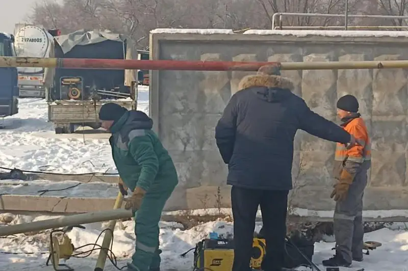 Из-за ДТП остановили подачу газа в микрорайоне в Алматы