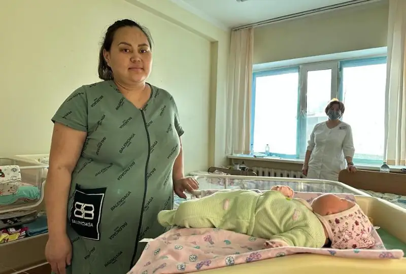 Девочка-гигант родилась в Костанае