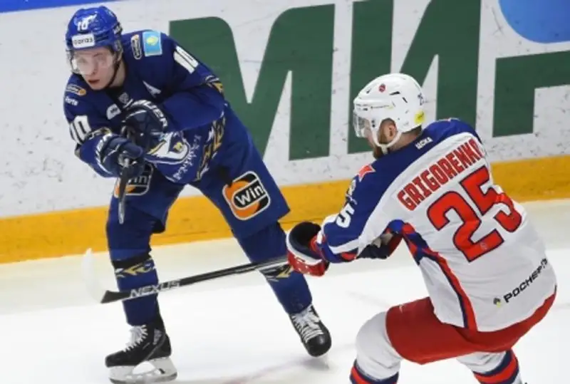 «Барыс» проиграл ЦСКА в  матче КХЛ