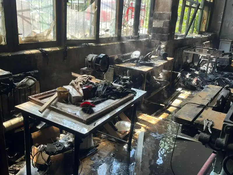 Пожар произошел на киностудии «Казахфильм»