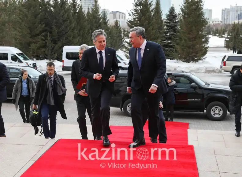 Госсекретарь США Энтони Блинкен прибыл в Казахстан