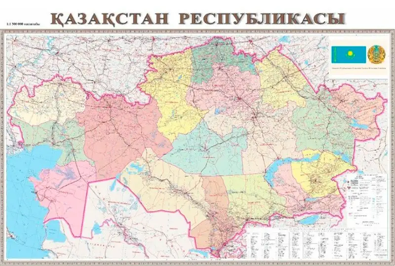 Новую карту Казахстана презентовали в Министерстве цифрового развития