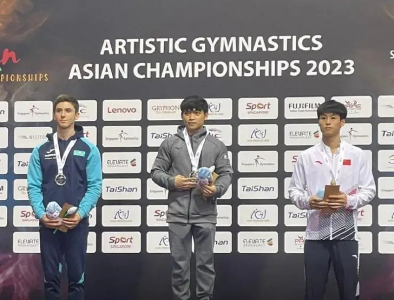 Дмитрий Потанин стал серебряным призером чемпионата Азии по спортивной гимнастике