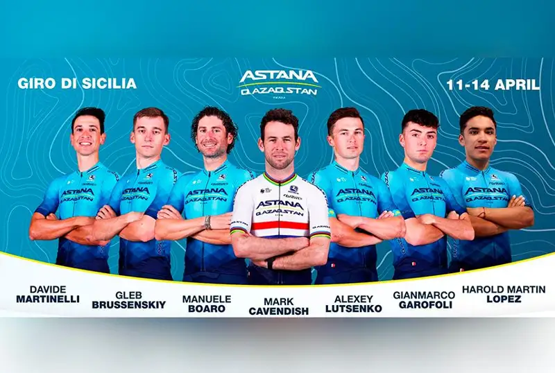 «Астана» объявила состав на гонку «Джиро ди Сицилия»