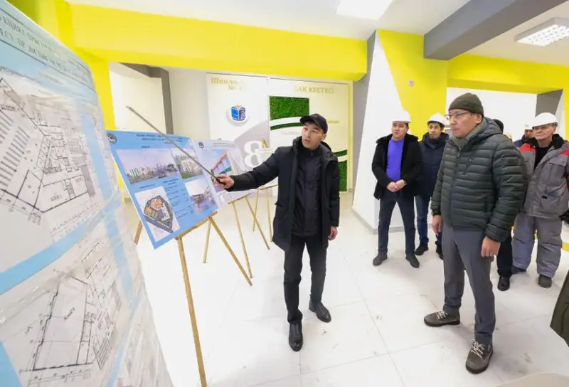 Аким Алматы ознакомился с ходом строительства проблемных объектов