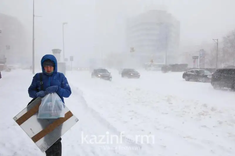 Яқин уч кунда Қозоғистонда қор бўрони кутилади