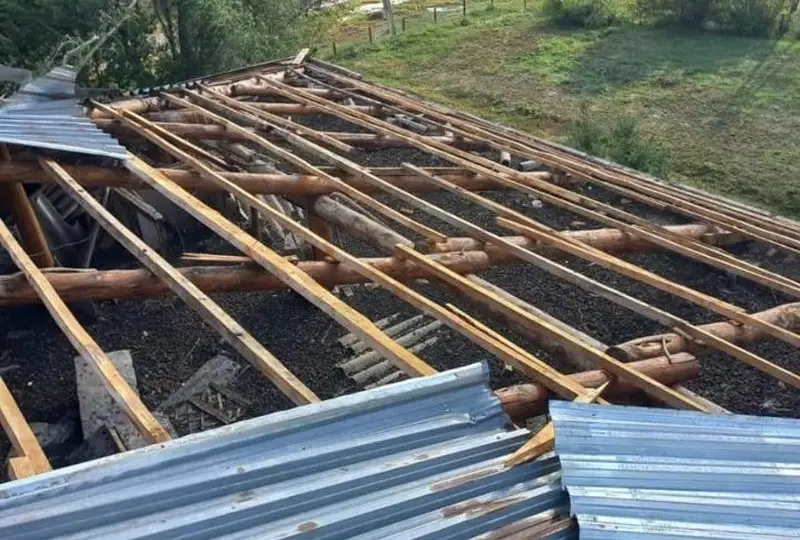ShQO-da qatty jel mekteptiń shatyryn ushyryp áketti