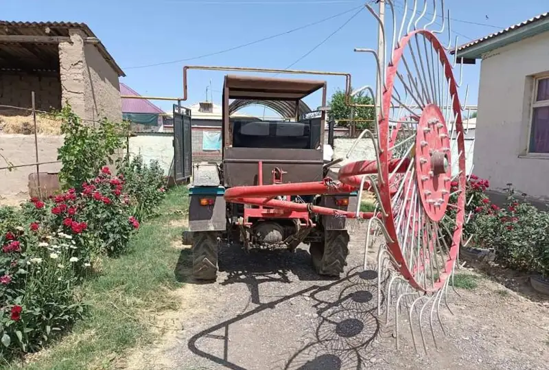 Túrkistan oblysynyń turǵyny gazben júretin shaǵyn traktor qurastyrdy