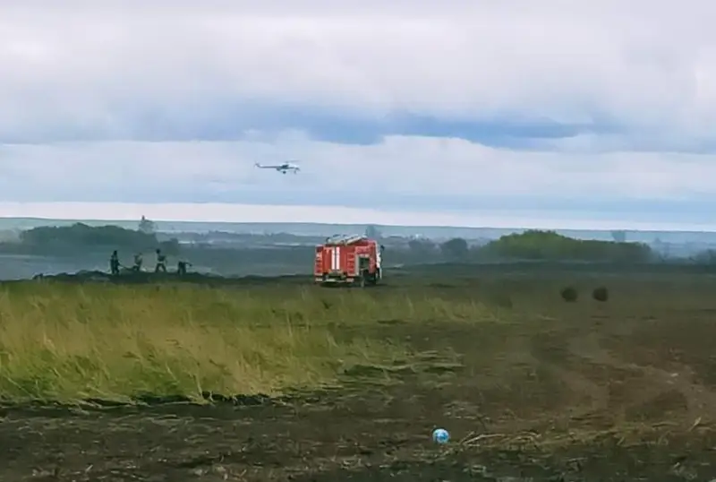 Столичные пожарные продолжают тушение сухостоя на Коргалжынском шоссе