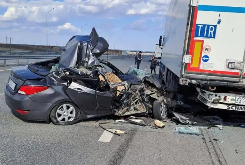 Женщина погибла в ДТП на трассе в Павлодарской области