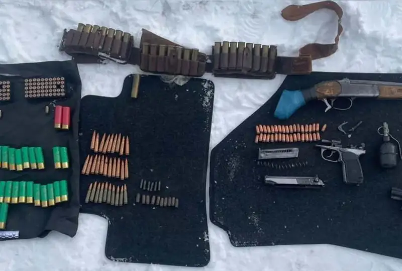 Схрон с оружием обнаружили в Петропавловске