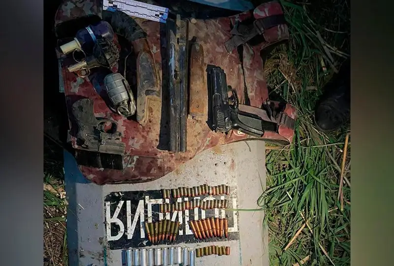 Тайник с оружием и боеприпасами найден близ Талдыкоргана