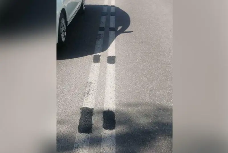 Закрасившего дорожную разметку костанайца привлекли к ответственности