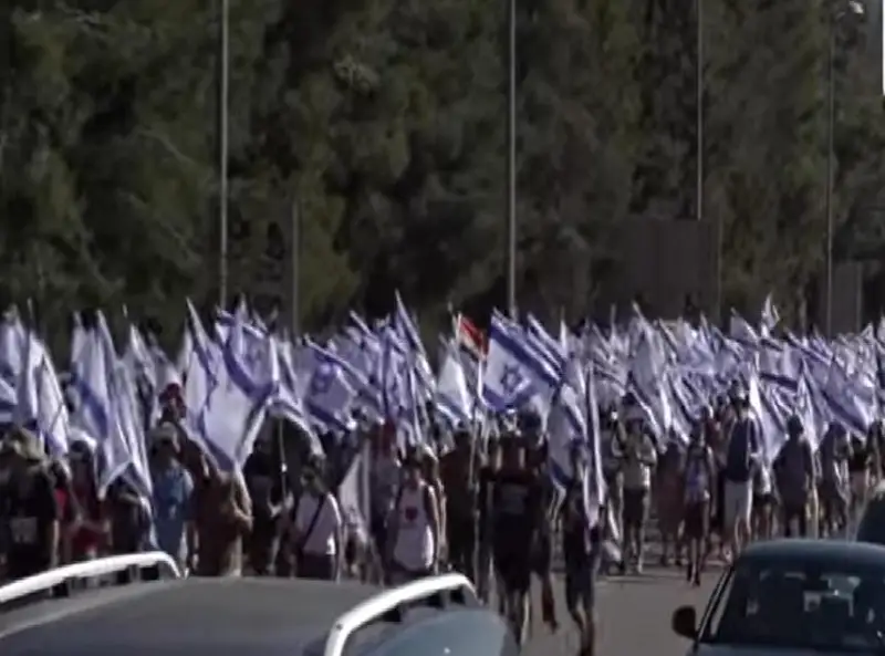 Марш против судебной реформы Нетаньяху прошел в Израиле