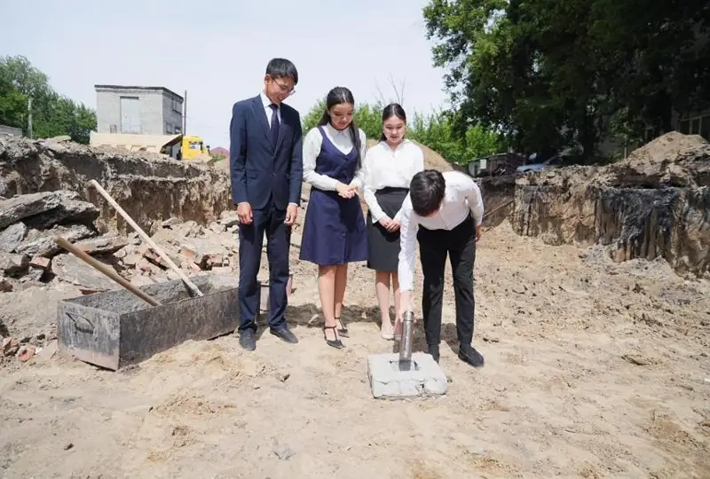 Состоялась церемония закладки нового здания Педагогического колледжа им. Ауэзова