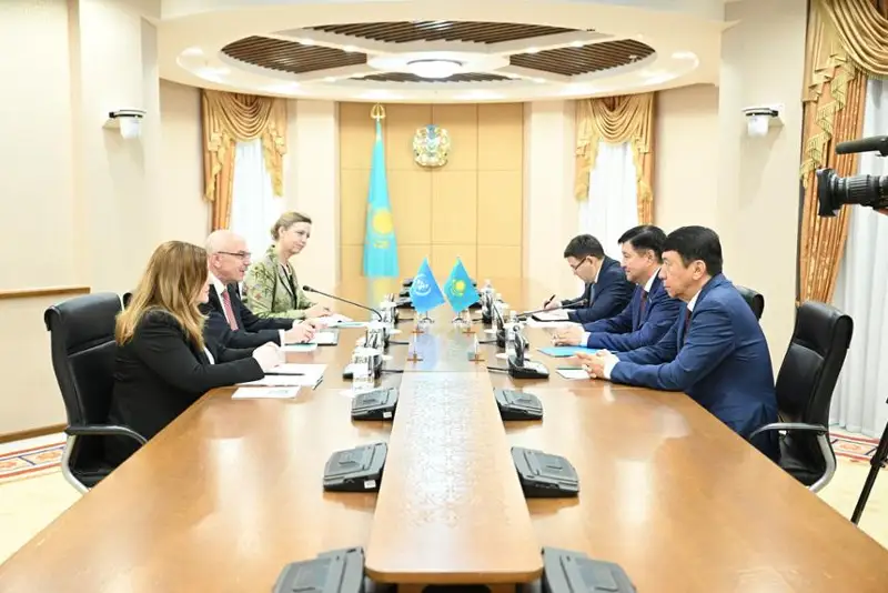 Вице-спикер Сената Жакип Асанов встретился с заместителем Генерального секретаря ООН Владимиром Воронковым