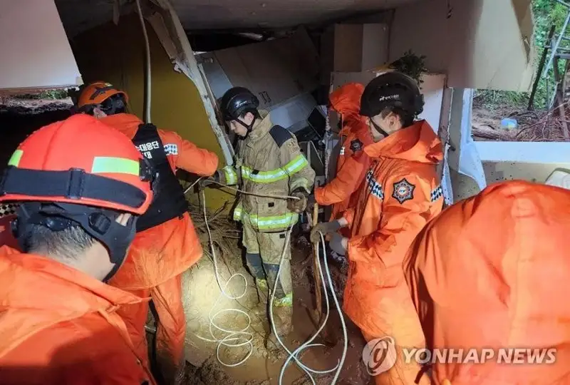 Семь человек погибли из-за проливных дождей в Южной Корее