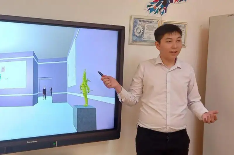Школьник из области Абай разработал виртуальный 3D тур для изучения истории права казахского народа