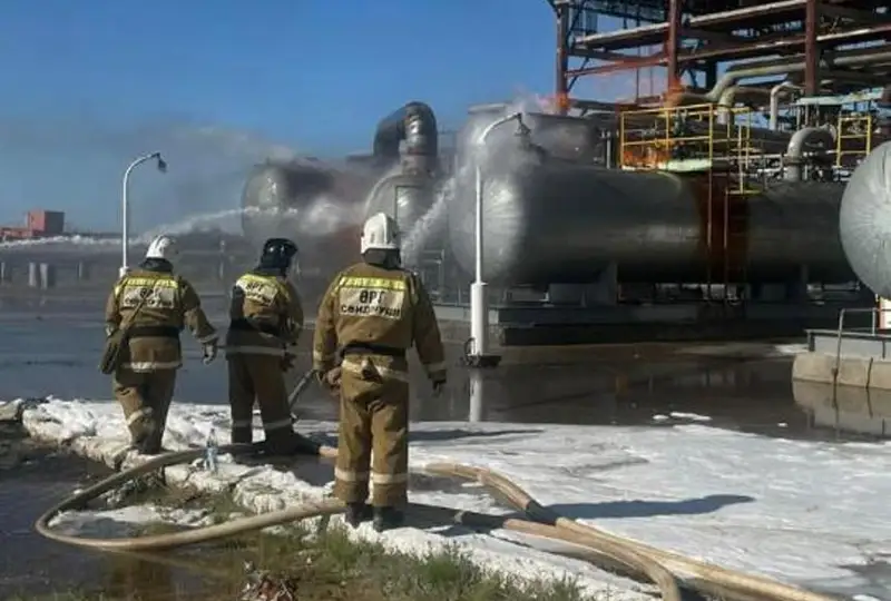 Пожар на газоперерабатывающем заводе в Актюбинской области: пострадали 4 рабочих