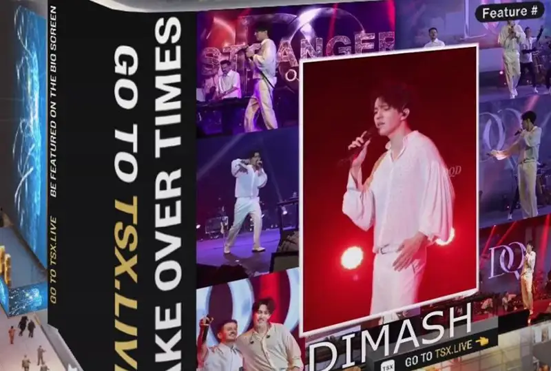 Димаш Кудайберген в пятый раз представлен на Таймс-сквер в Нью-Йорке