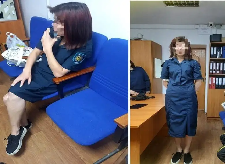 Нетрезвую девушку в полицейской форме задержали в Актобе