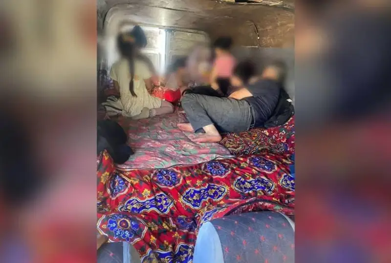 Мигрантов на топчане в «Газели» задержали на трассе в Жамбылской области