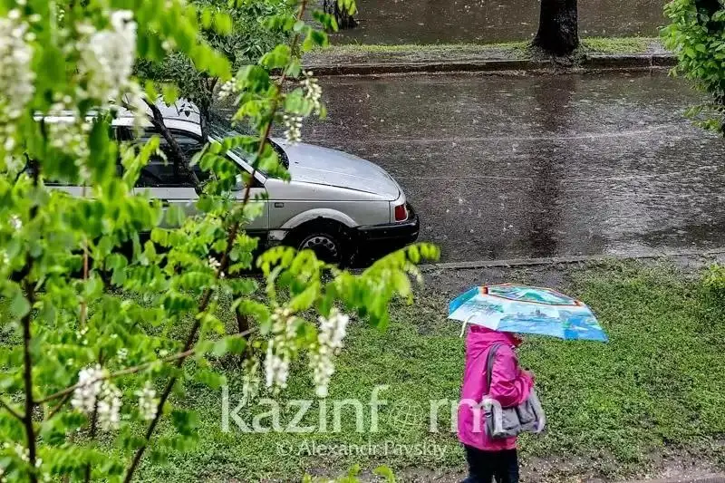 رەسپۋبليكانىڭ باسىم بولىگىندە جاڭبىر جاۋىپ، ەكى وبلىستا ۇسىك جۇرەدى - قازگيدرومەت