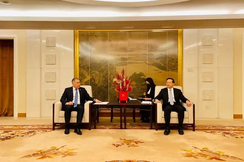 哈萨克斯坦驻华大使会见中国外交部副部长