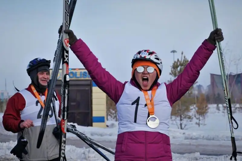 Зимние соревнования по триатлону прошли в Астане