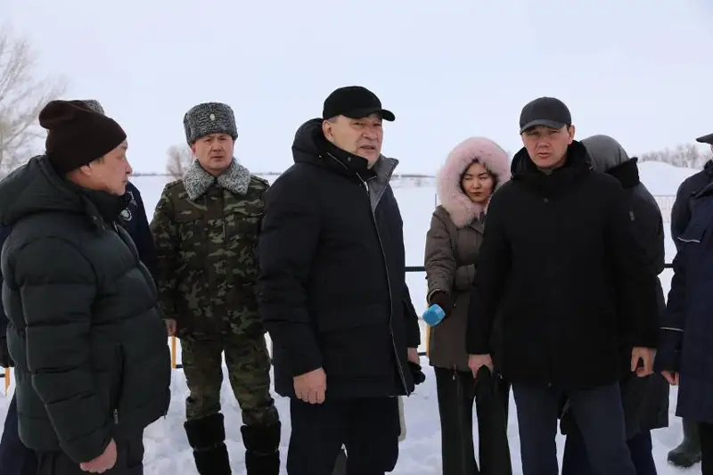 Готовность актюбинских водохранилищ к приему талых вод проверил Ералы Тугжанов
