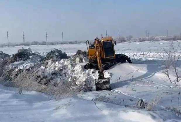 Взрывные работы ведутся на реках Карагандинской области