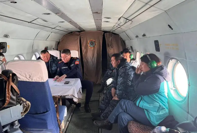 К поискам двух пропавших человек в Улытауской области привлекли авиацию МЧС