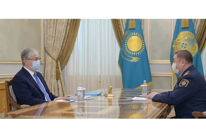 Қасим-Жомарт Тоқаев ҚР  Ички ишлар вазирини қабул қилди