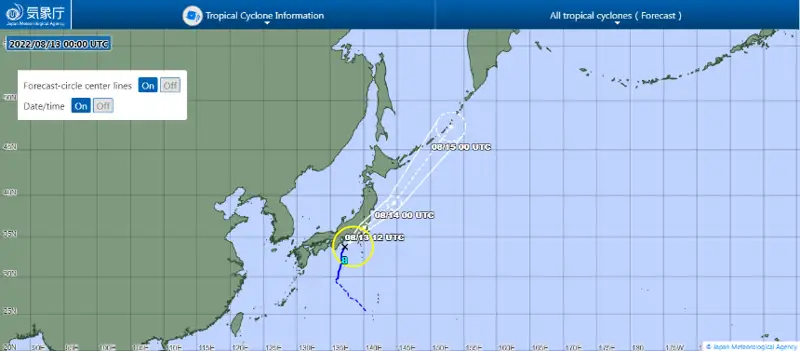 Тайфун «Меари» обрушится на столицу Японии