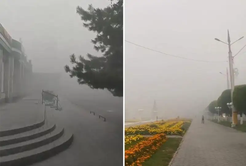 Едкий дым окутал Тараз - причины выбросов выясняют на химзаводе