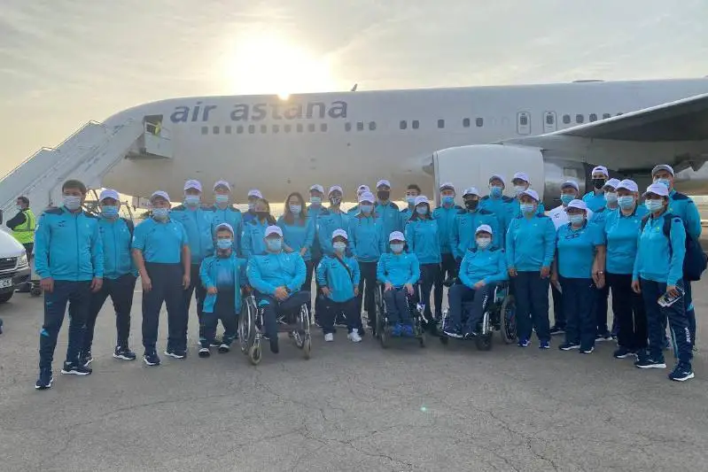 Қозоғистон Паралимпия терма жамоаси Токиога жўнаб кетди