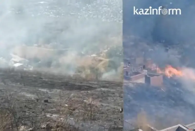 60 могил пострадало в результате пожара на Кенсайском кладбище