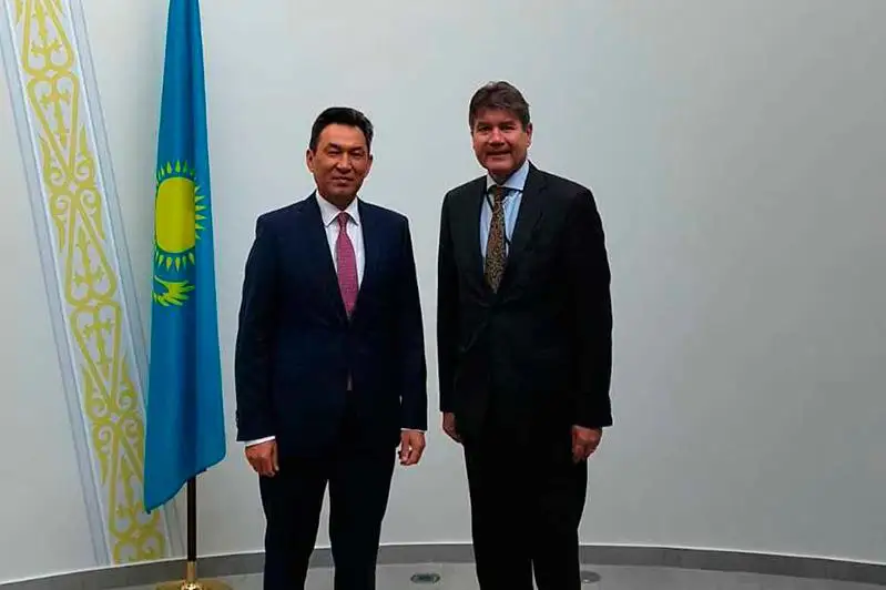 哈萨克斯坦大使会见德国外交部代表坎普曼