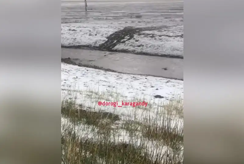 قاراعاندى وبلىسىندا قار ارالاس بۇرشاق جاۋدى