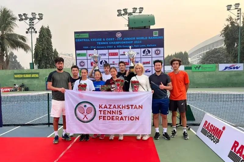 Қозоғистонлик ёш теннисчилар Ҳиндистондаги мусобақада ғолибликни қўлга киритди