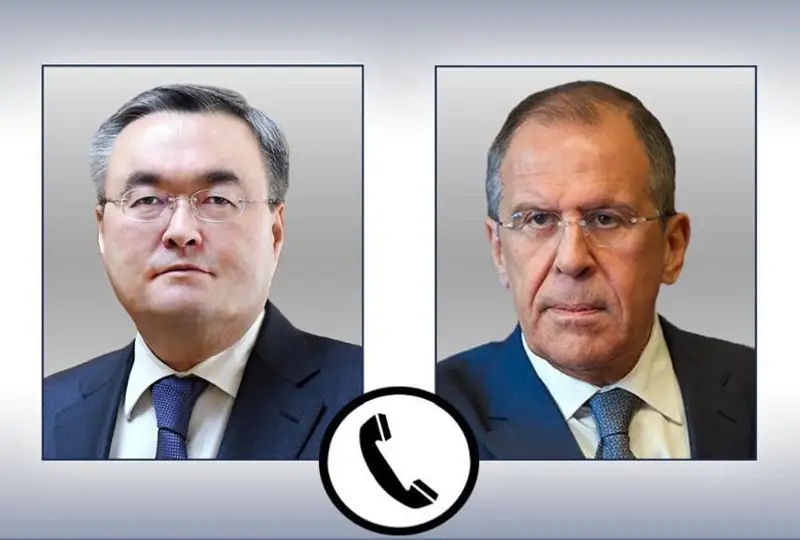 Қозоғистон ва Россия ташқи ишлар вазирлари телефон орқали мулоқот қилди