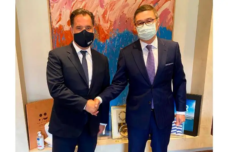 哈萨克斯坦大使会见希腊发展和投资部长