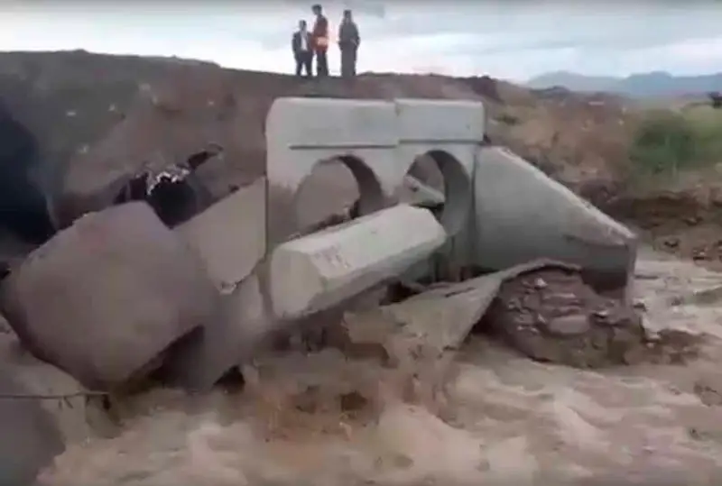 Два моста разрушены паводком в Жетысуской области