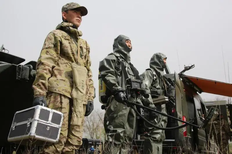 رادياتسيالىق جانە بيولوگيالىق قورعاۋ بولىمشەلەرى ۇرىسقا جاقىنداتىلعان جاعدايدا جاتتىقتى