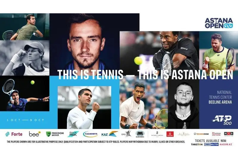 Аstana Open турнирида «Катта дубулға» туркумига кирувчи мусобақанинг беш нафар чемпиони иштирок этади