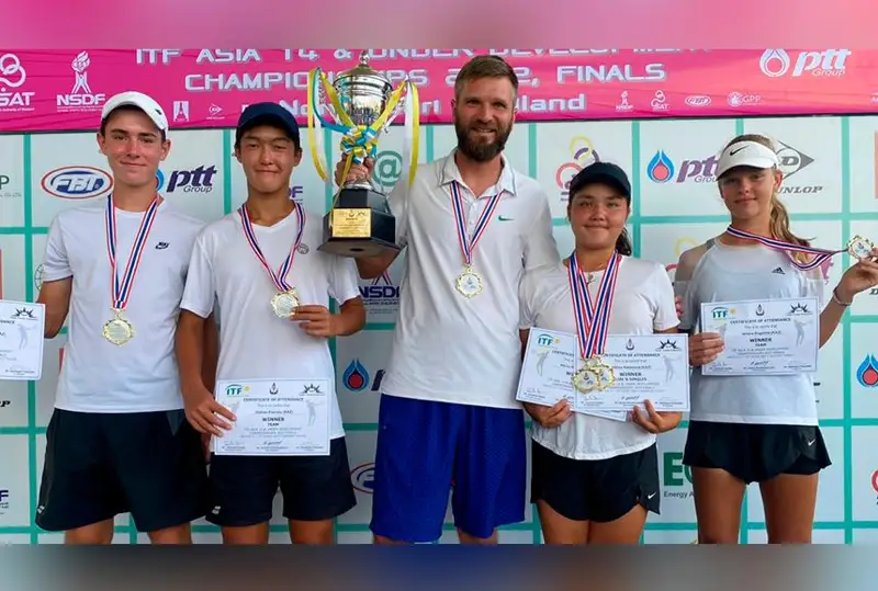 Казахстанские теннисисты выиграли чемпионат Азии среди юниоров 14 лет и младше